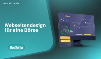 Webseitendesign für eine Börse